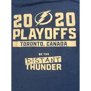 Tampa Bay Lightning Bolts Hockey 2020 Playoffs Toronto Canada Distant Thunder L